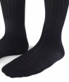 Ribbed Long Wool Women Socks Black