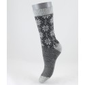 Fair Isle Angora Wool Short Women Socks