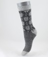 Fair Isle Angora Wool Short Women Socks