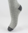 Wool silk short socks for women grey