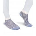Calze sneaker righe colorate in Viscosa per donna blu azzurre
