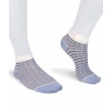 Sneaker viscose socks for women blue colored stripes