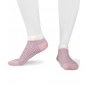 Calze sneaker righe colorate in Viscosa per donna rosa