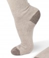 Cashmere blend Short Beige Socks for women