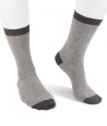 Cashmere blend Short Grey Socks for women