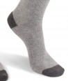Cashmere blend Short Grey Socks for women