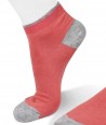 Calze sneakers rosa salmone in viscosa per donna