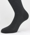 Flat Knit Cotton Short Socks Anthracite for men