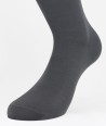 Flat Knit Cotton Short Socks Grey for men