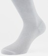 Flat Knit Cotton Short Socks White for men