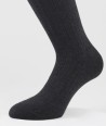 Ribbed Winter Cotton Long Socks Anthracite for men