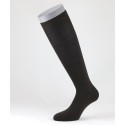 Flat Knit Wool Long Socks for men Brown