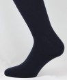 Flat Knit Wool Short Socks for men Navy Blue