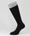 Flat Knit Wool Short Socks for men Anthracite