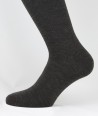 Flat Knit Wool Short Socks for men Brown