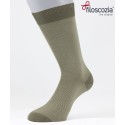 Birdseye Cotton Lisle Short Socks Beige for men