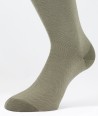 Birdseye Cotton Lisle Short Socks Beige for men