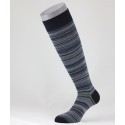 Irregular Stripes Wool Long Socks Navy Blue for men