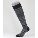 Irregular Stripes Wool Long Socks Anthracite for men