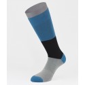 Blocks Cotton Short Socks Turquoise Grey for men