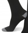Long cashmere blend men socks black grey