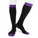 Ecotec® ecologic cotton men long socks black purple