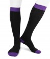 Ecotec® ecologic cotton men long socks black purple