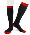 Ecotec® ecologic cotton men long socks navy red