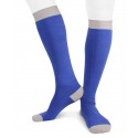 Ecotec® ecologic cotton men long socks blue grey