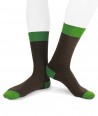 Ecotec® ecologic cotton men short socks brown green