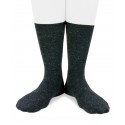 Lurex short navy blue socks for women