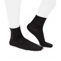 Lurex short black socks for women