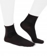Lurex short black socks for women