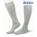 Long microfleece Dryarn® grey socks for women