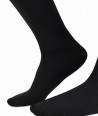 Long microfleece Dryarn® black socks for women