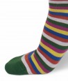 Striped Cotton Sneaker Socks green for Men